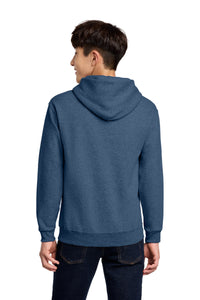 Jerzees - Youth NuBlend Pullover Hooded Sweatshirt - Vintage Heather Blue Back