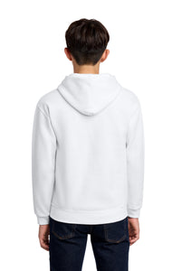 Jerzees - Youth NuBlend Pullover Hooded Sweatshirt - White Back