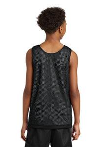 A4 Sprint Youth Reversible Mesh Tank A4N2206 - Black/ White Back