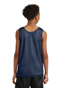 A4 Sprint Youth Reversible Mesh Tank A4N2206 - Navy/ White Back