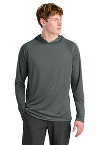A4 Cooling Performance Long Sleeve Hooded Tee A4N3409 - Graphite