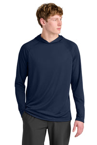 A4 Cooling Performance Long Sleeve Hooded Tee A4N3409 - Navy