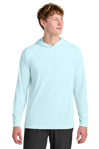 A4 Cooling Performance Long Sleeve Hooded Tee A4N3409 - Pastel Blue