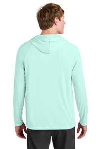 A4 Cooling Performance Long Sleeve Hooded Tee A4N3409 - Pastel Mint Back