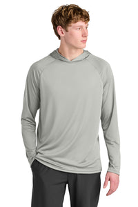A4 Cooling Performance Long Sleeve Hooded Tee A4N3409 - Silver