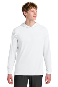 A4 Cooling Performance Long Sleeve Hooded Tee A4N3409 - White