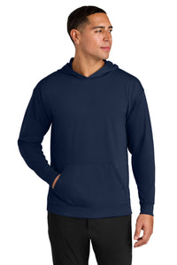 A4 Softek Long Sleeve Hooded Tee A4N3528 - Navy
