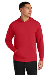 A4 Softek Long Sleeve Hooded Tee A4N3528 - Scarlet
