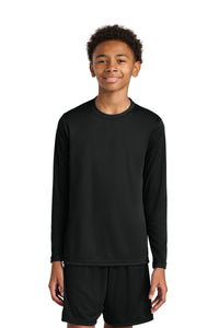 A4 Youth Cooling Performance Long Sleeve Tee A4NB3165 - Black
