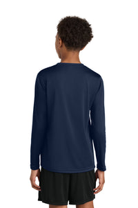 A4 Youth Cooling Performance Long Sleeve Tee A4NB3165 - Navy Back