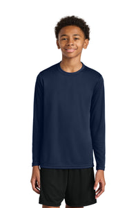 A4 Youth Cooling Performance Long Sleeve Tee A4NB3165 - Navy