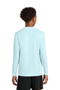 A4 Youth Cooling Performance Long Sleeve Tee A4NB3165 - Pastel Blue Back