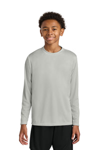 A4 Youth Cooling Performance Long Sleeve Tee A4NB3165 - Silver