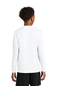 A4 Youth Cooling Performance Long Sleeve Tee A4NB3165 - White Back