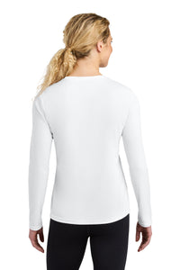 A4 Women's Cooling Performance Long Sleeve Tee A4NW3002 - White Back