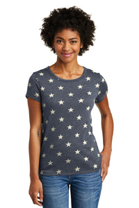 DISCONTINUED Alternative Women's Eco-Jersey Ideal Tee - Stars
