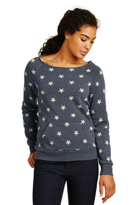 DISCONTINUED Alternative Women's Maniac Eco -Fleece Sweatshirt - Stars