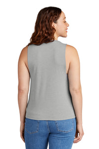 Allmade Women's Tri-Blend Muscle Tank AL2020 - Aluminum Grey Back