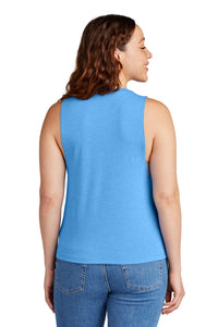 Allmade Women's Tri-Blend Muscle Tank AL2020 - Azure Blue Back