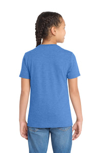 Allmade  Youth Tri-Blend Tee AL207 - Azure Blue Back