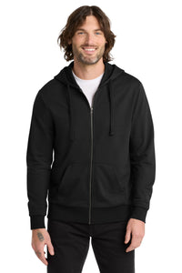 Allmade Unisex Organic French Terry Full-Zip Hoodie AL4002 - Deep Black