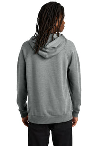 Allmade Unisex Organic CVC Fleece Pullover Hoodie AL5000 - Aluminum Grey Heather Back