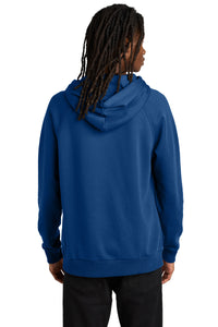 Allmade Unisex Organic CVC Fleece Pullover Hoodie AL5000 - Open Water Blue Back