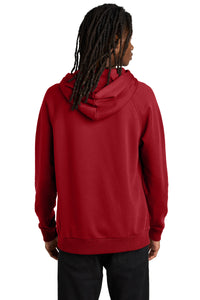 Allmade Unisex Organic CVC Fleece Pullover Hoodie AL5000 - Revolution Red Back