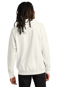 Allmade Unisex Organic CVC Fleece Pullover Hoodie AL5000 - White Sand Back