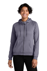 Allmade Women's Organic CVC Fleece Full-Zip Hoodie AL5003 - Cosmic Purple