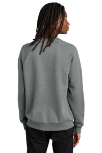 Allmade Unisex Organic CVC Fleece Crewneck Sweatshirt AL5004 - Aluminum Grey Heather Back