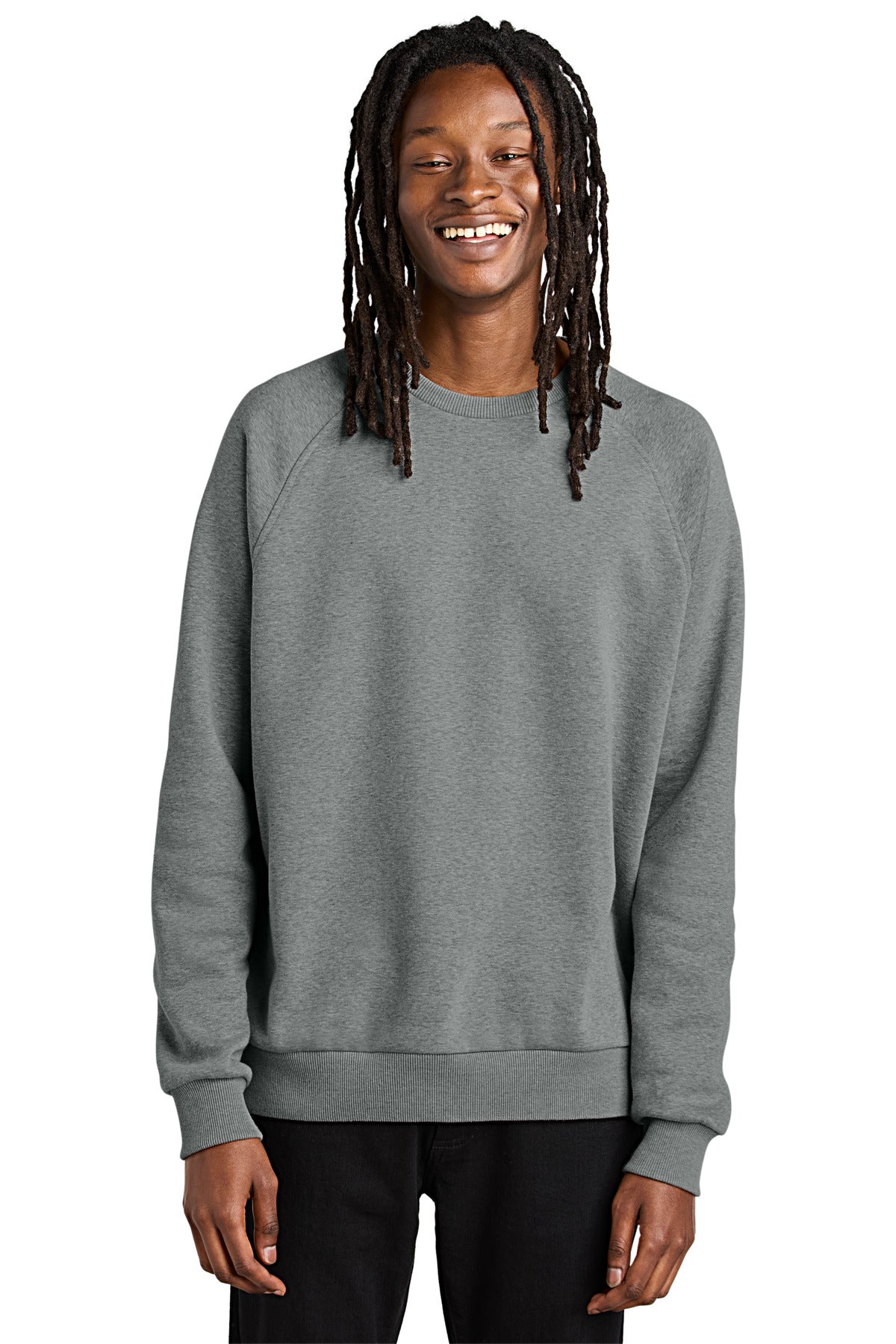 Allmade Unisex Organic CVC Fleece Crewneck Sweatshirt AL5004 - Aluminum Grey Heather
