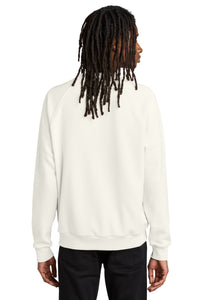 Allmade Unisex Organic CVC Fleece Crewneck Sweatshirt AL5004 - White Sand Back