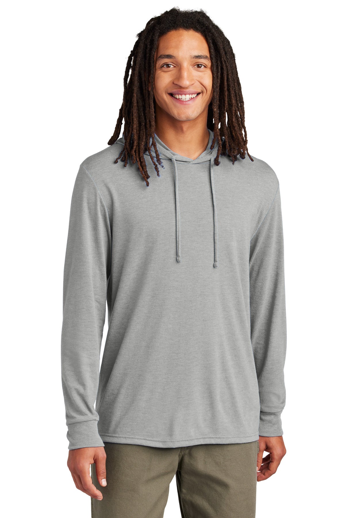 Allmade Unisex Tri-Blend Hoodie Tee AL6003 - Aluminum Grey