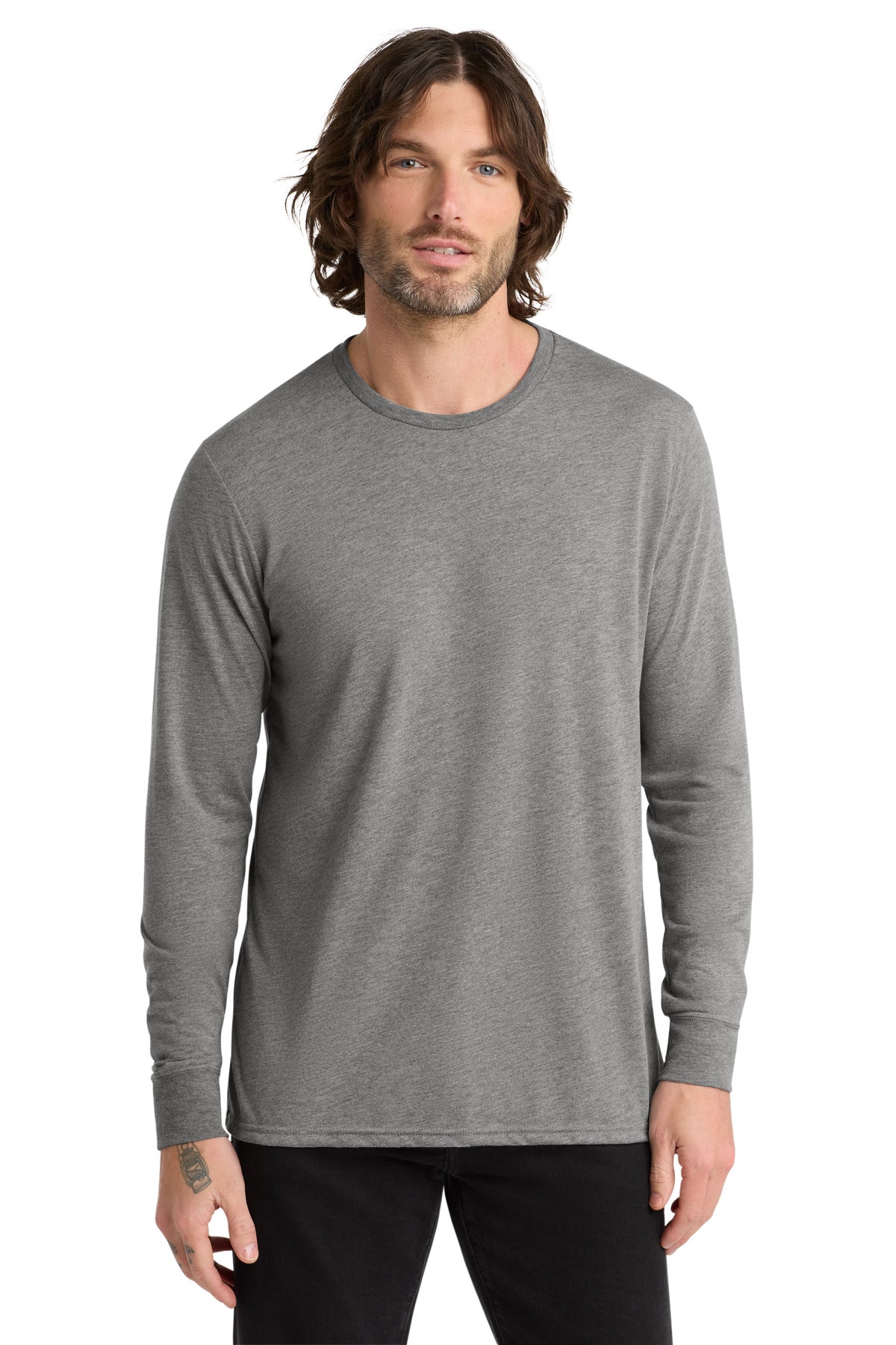 Allmade  Unisex Tri-Blend Long Sleeve Tee AL6004 - Aluminum Grey