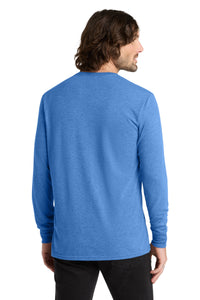 Allmade  Unisex Tri-Blend Long Sleeve Tee AL6004 - Azure Blue Back