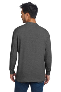 Allmade Unisex Long Sleeve Recycled Blend Tee AL6204 - Reloaded Charcoal Heather Back