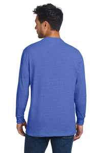 Allmade Unisex Long Sleeve Recycled Blend Tee AL6204 - Reused Royal Heather Back