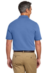 Brooks Brothers Pima Cotton Pique Polo BB18200 - Charter Blue Back