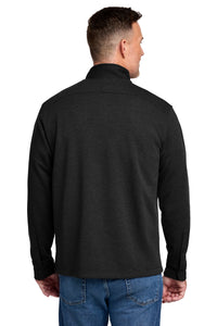 Brooks Brothers Mid-Layer Stretch 1/2-Button BB18202 - Black Heather Back
