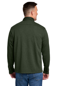 Brooks Brothers Mid-Layer Stretch 1/2-Button BB18202 - Pine Heather Back