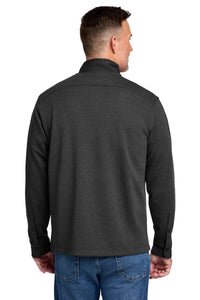 Brooks Brothers Mid-Layer Stretch 1/2-Button BB18202 - Windsor Grey Heather Back