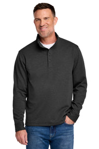 Brooks Brothers Mid-Layer Stretch 1/2-Button BB18202 - Windsor Grey Heather