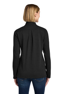 Brooks Brothers Women's Mid-Layer Stretch 1/2-Button BB18203 - Black Heather Back