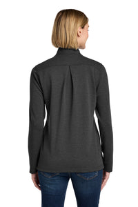 Brooks Brothers Women's Mid-Layer Stretch 1/2-Button BB18203 - Windsor Grey Heather Back