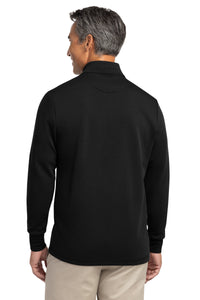 Brooks Brothers Double-Knit 1/4-Zip BB18206 - Deep Black Back