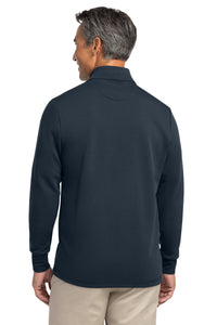 Brooks Brothers Double-Knit 1/4-Zip BB18206 - Night Navy Back