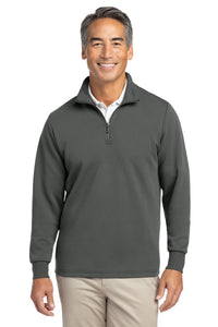 Brooks Brothers Double-Knit 1/4-Zip BB18206 - Windsor Grey