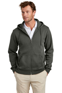 Brooks Brothers Double-Knit Full-Zip Hoodie BB18208 - Windsor Grey