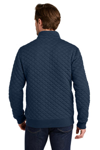 Brooks Brothers Diamond Quilt 1/4-Zip BB18212 - Navy Blazer Back